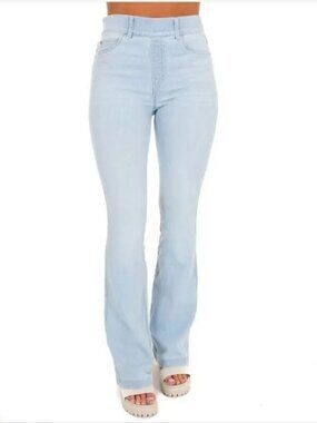 SPANX Light Blue Flare Jeans